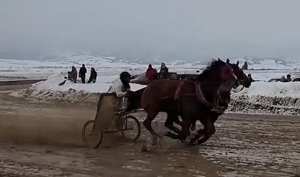 Winter Chariot Races This Weekend in Glendo, Wyoming