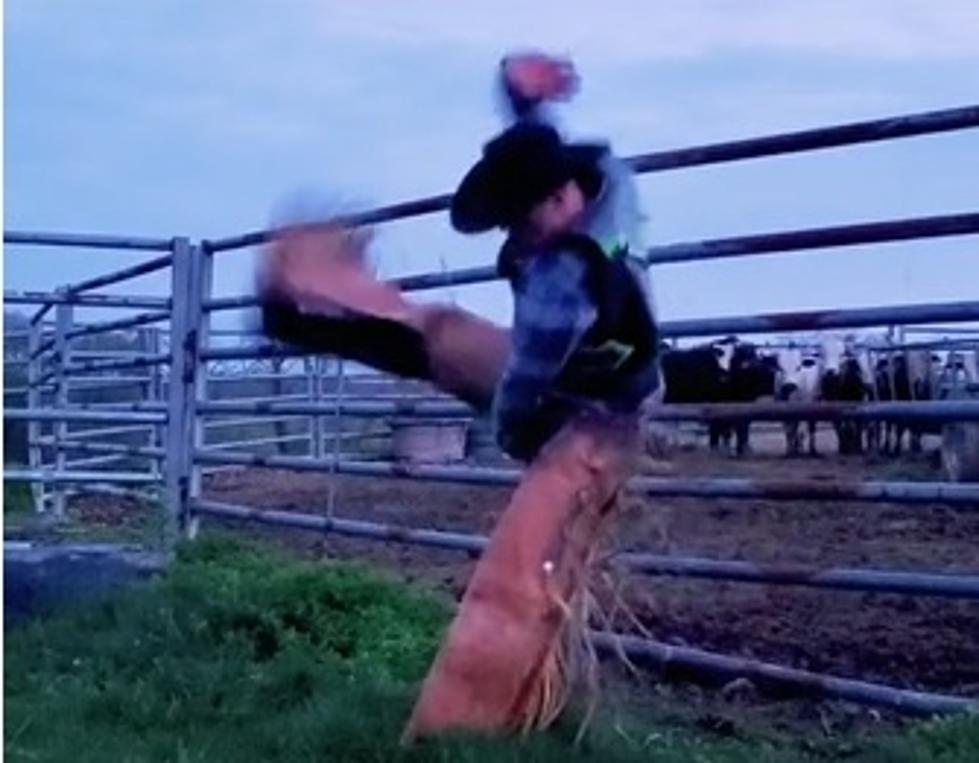 HYSTERICAL: Wyoming TikTok Cowboy Limbers Up Before a Rodeo
