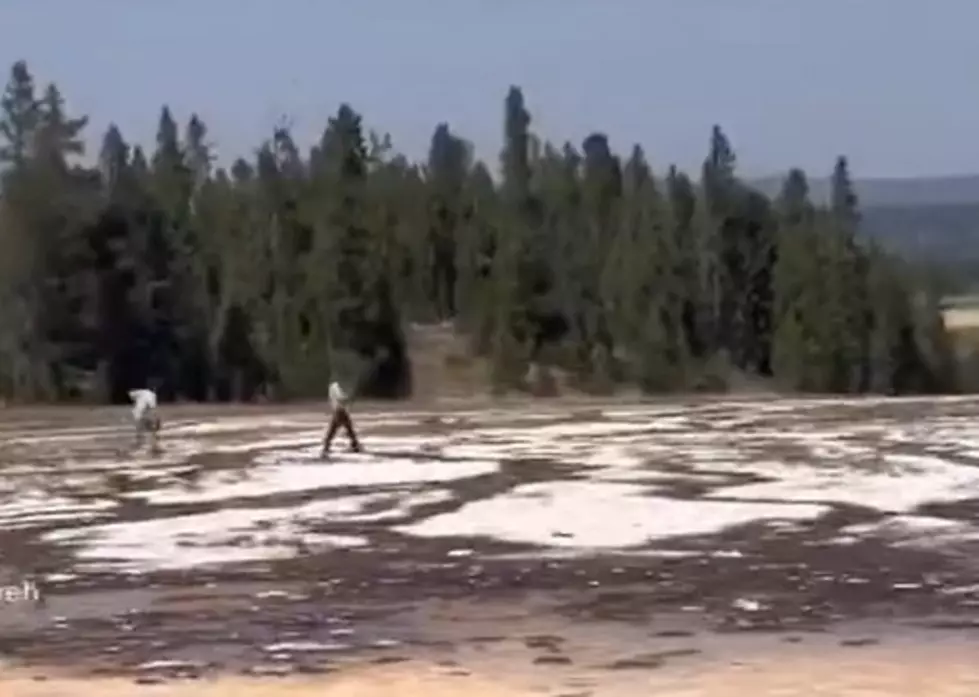WATCH: Clueless Tourists On Yellowstone’s Biggest Hot Spring