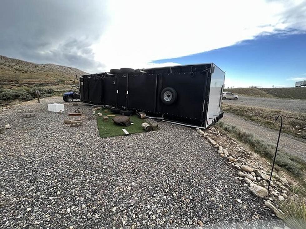 4 Campers Flipped By Wind, Boysen Park Wyoming