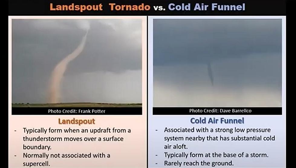 Tornado, Landspout, Cold Air Funnel, How To Identify Them