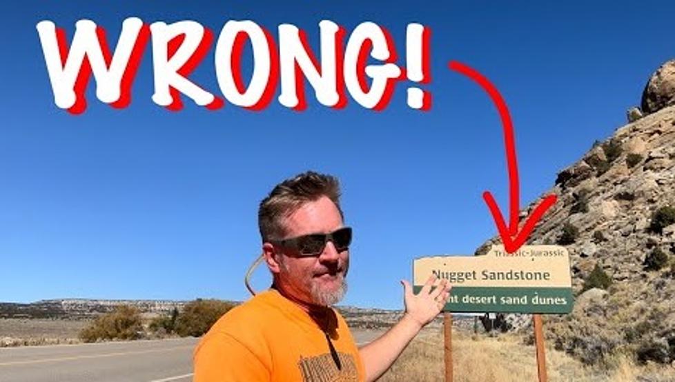 Traveling Geologist Spots Wyoming Road Sign Mistake