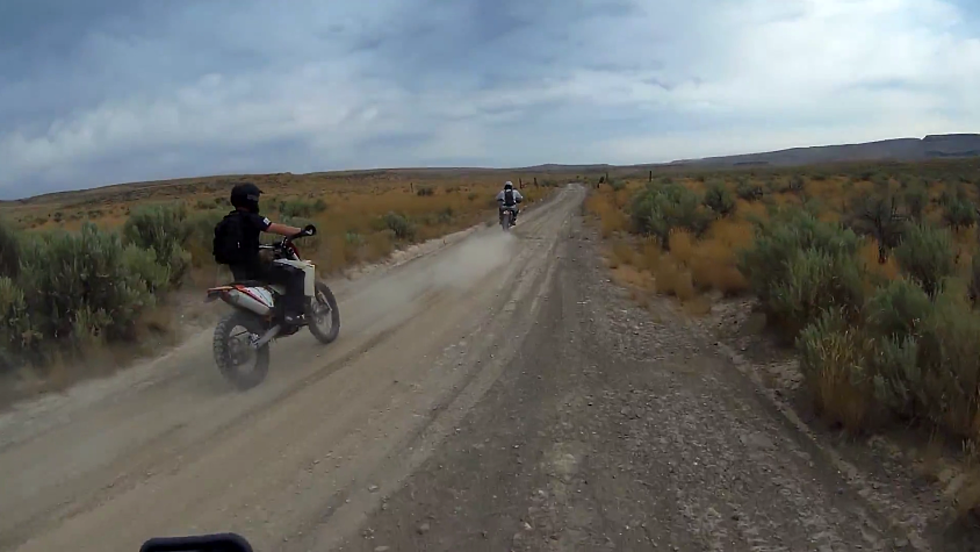 Check Out Amazing Motocross Bike Ride From Jackpot to Canada (WATCH)