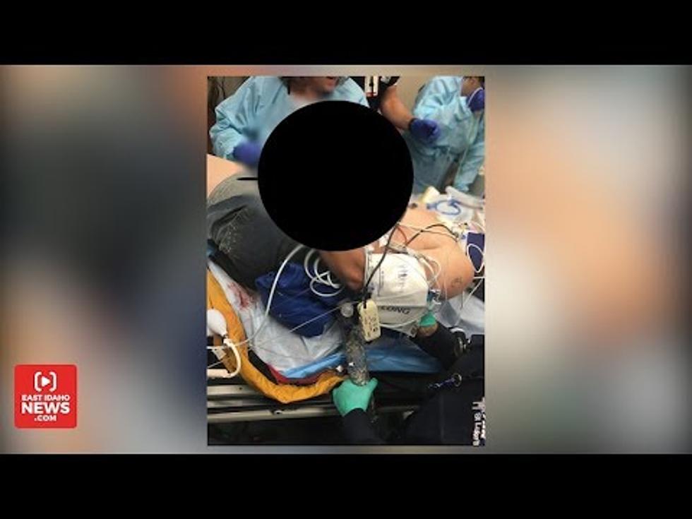 Surgical Footage Of Doctors Removing Spear From Jerome Man