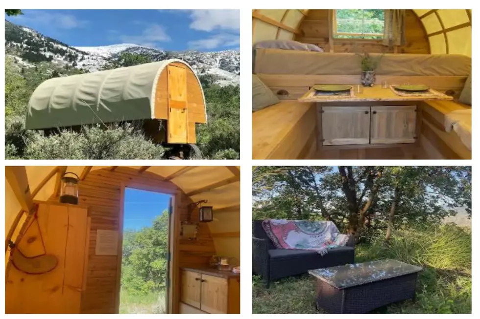 Spend A Snowy Night In Covered Wagon Airbnb East Of Twin Falls
