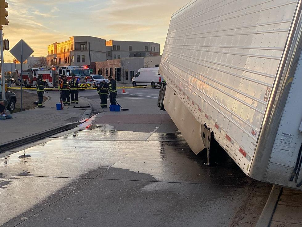HAZMAT and Poudre Fire Respond to Semi Crash in Fort Collins