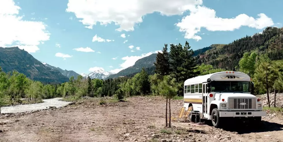 Camp Under the Stars in a Stylish and Comfy Colorado School Bus