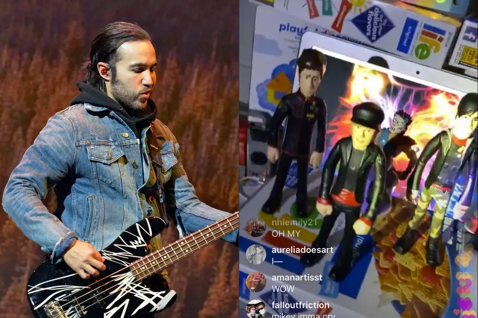 Quarantined Pete Wentz Does Fall Out Boy Show…With Action Figures