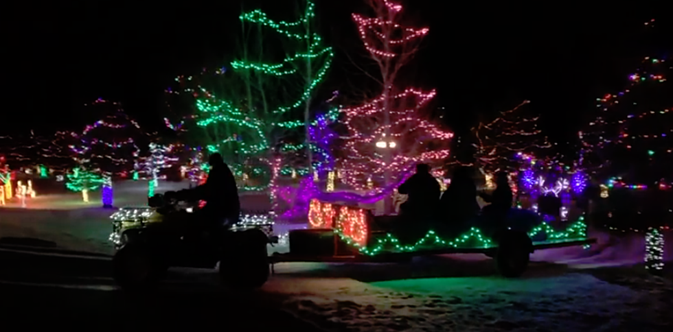 Hemi Lighted Forest Of Hope In Cheyenne Is Visible From Space