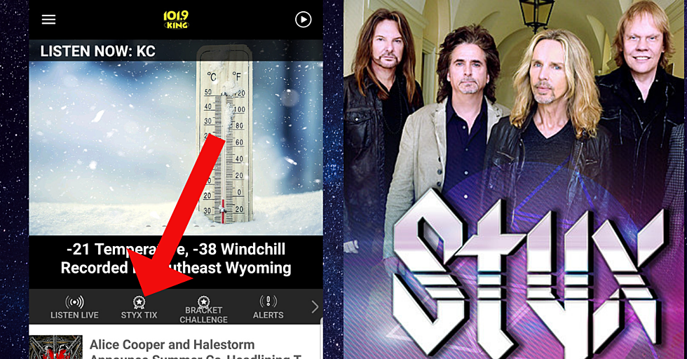 Get the King FM App for an Exclusive Chance to Win Styx Tix
