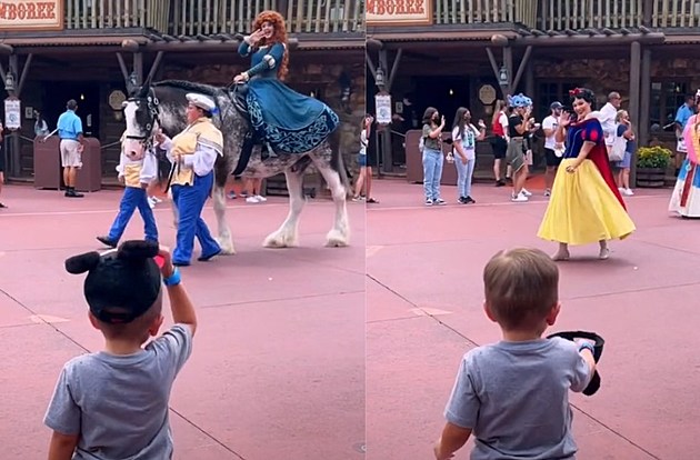 This 4-Year-Old Is Real Cowboy Prince Greeting Disney Princesses
