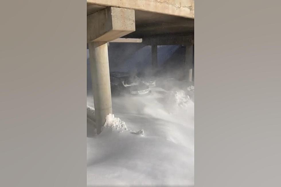 Watch Wyoming Wind Trap Cars Under I-80 Underpass Near Buford