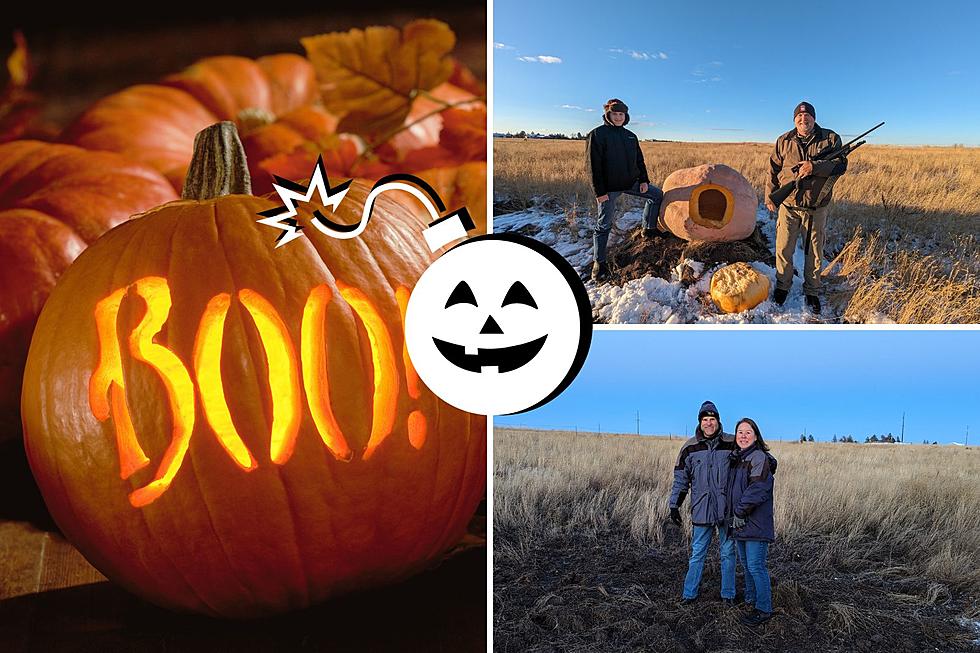 Cheyenne Duos Say BOO-M to Halloween & Blow Up 1,500 Lb Pumpkin