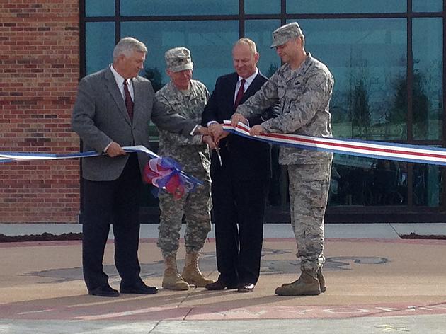 153rd Airlift Wing Cuts Ribbon on New Headquarters