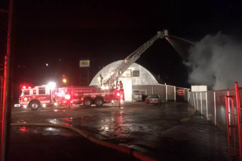 Cheyenne Firefighters Battle Industrial Fire