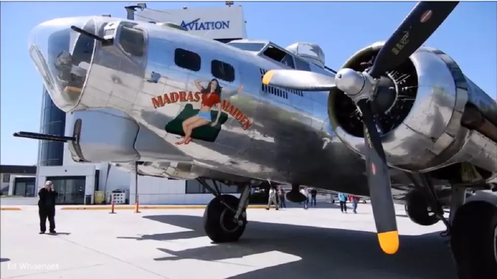 A Restored B-17 Visits and Flies Over Cheyenne