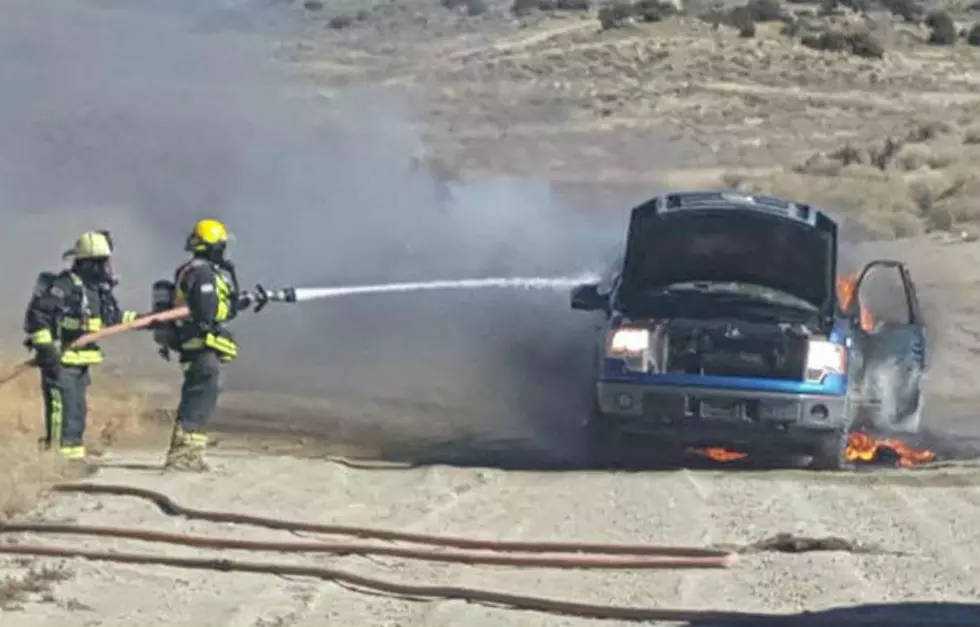 Rock Springs Woman Escapes Pickup Fire