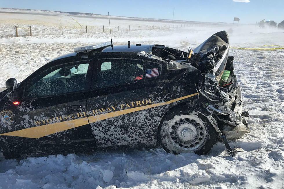 Wyoming Trooper Injured After Truck Hits Patrol Car