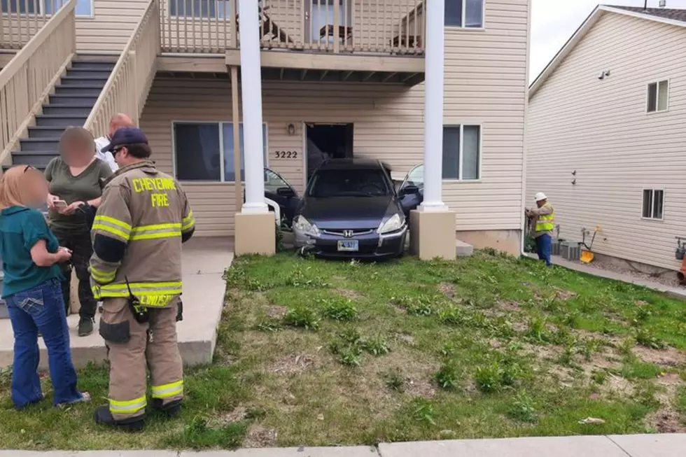Woman Taken to Hospital After Crashing Into Cheyenne Apartment