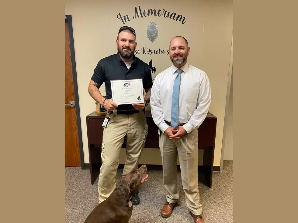 Wyoming Department of Corrections K-9 Team Earns Excellence Award