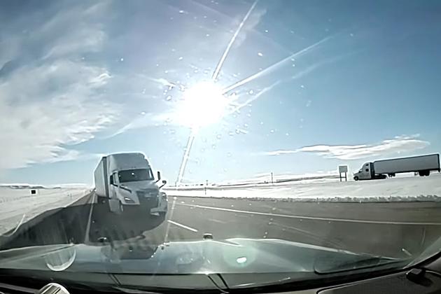 WATCH: Trucker Cited After Nearly Hitting Wyoming Trooper on I-80