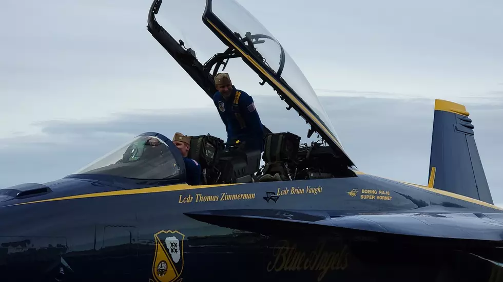 The US Navy Blue Angels Touch Down in Billings, Montana