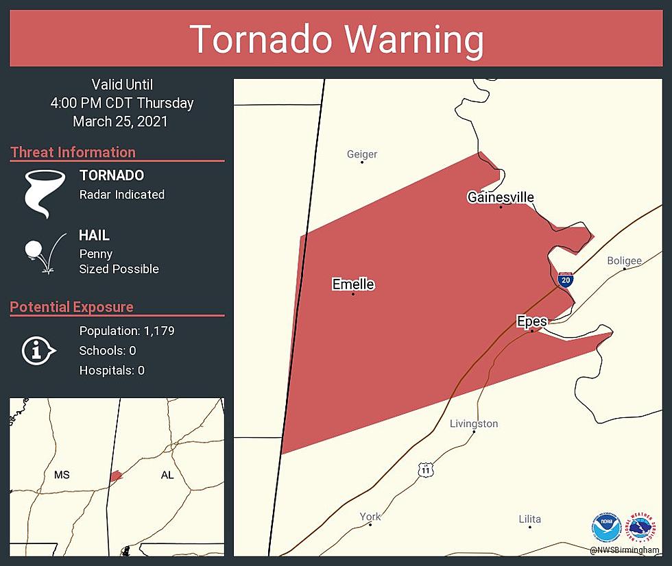 TORNADO WARNING Issued for Sumter County Until 4PM