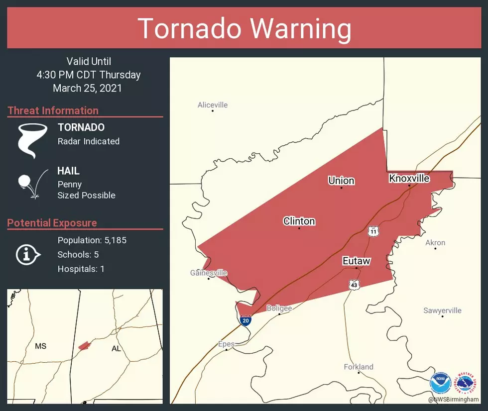 TORNADO WARNING Issued for Greene County Until 4:30PM