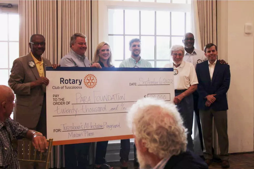 Tuscaloosa Rotary Club Donates $20,000 for All-Inclusive Mason’s Place Playground