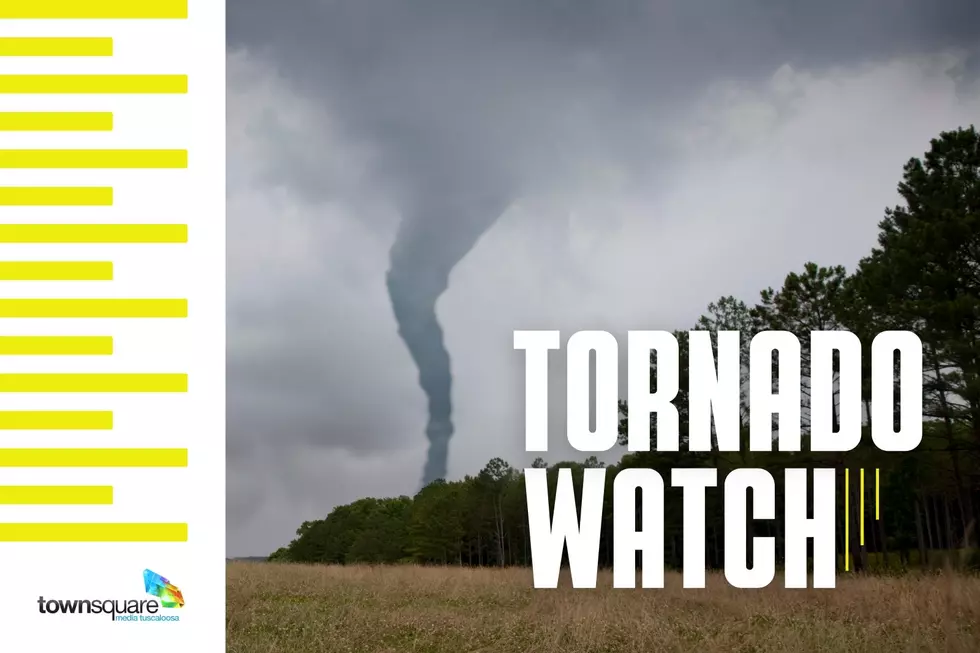 NWS Issues Tornado Watch for West, Central Alabama Tuesday
