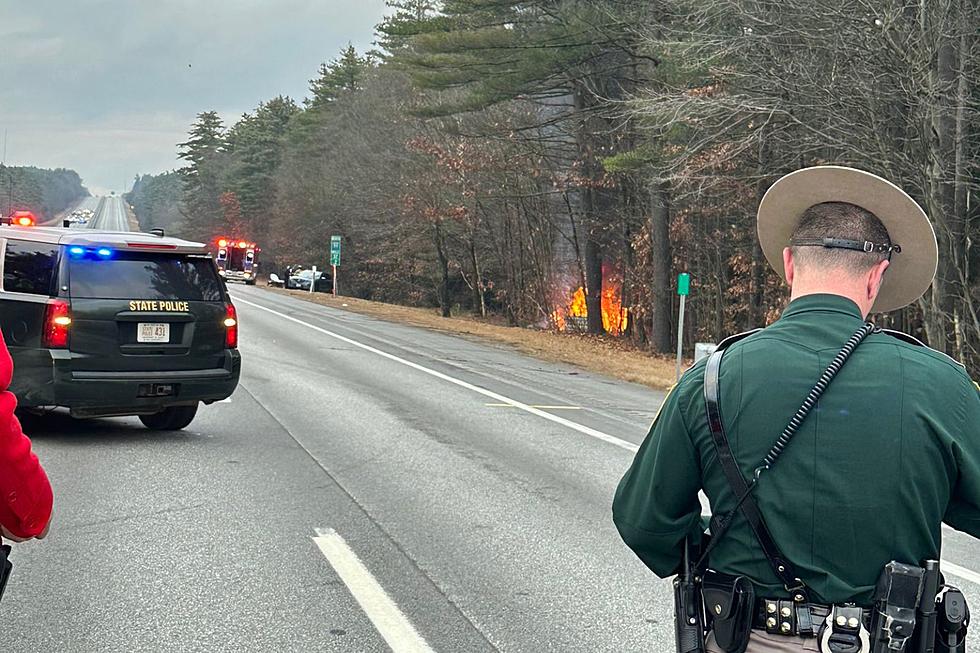 Ammo Explodes After Car Crashes Off NH's I-93, Catches Fire 
