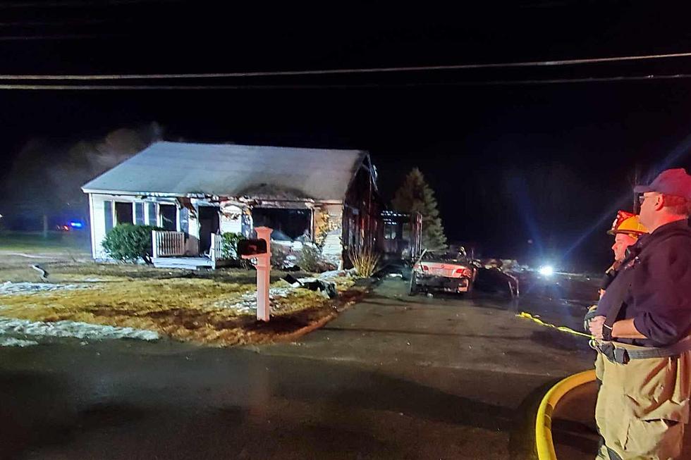 Garage Fire Spreads to Home in Newmarket, New Hampshire