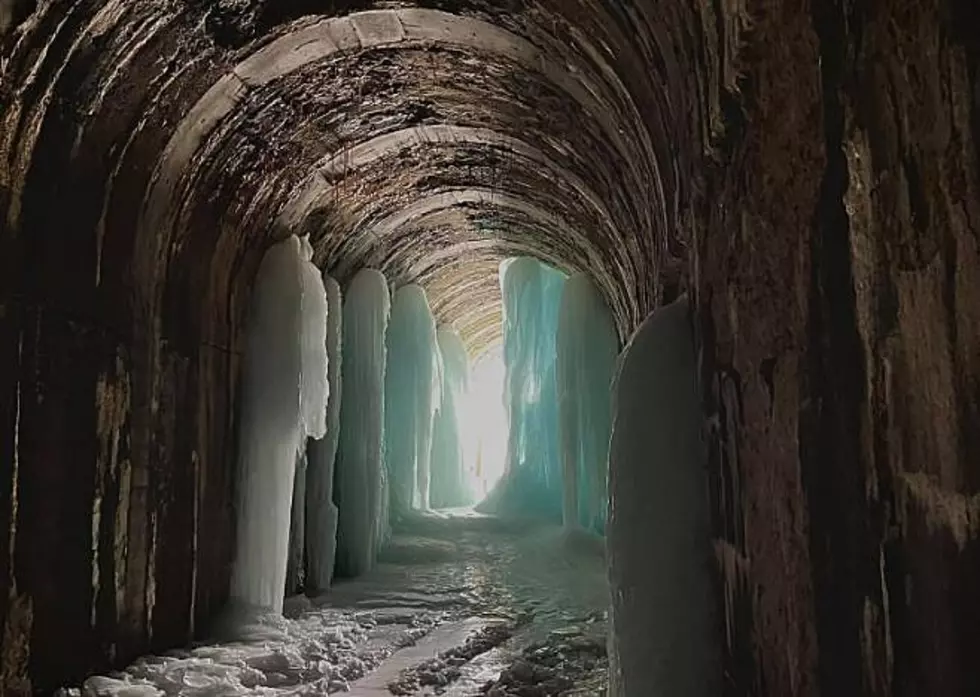 Abandoned Boulder, Montana Railroad Tunnel Transforms Into Winter Ice Cave