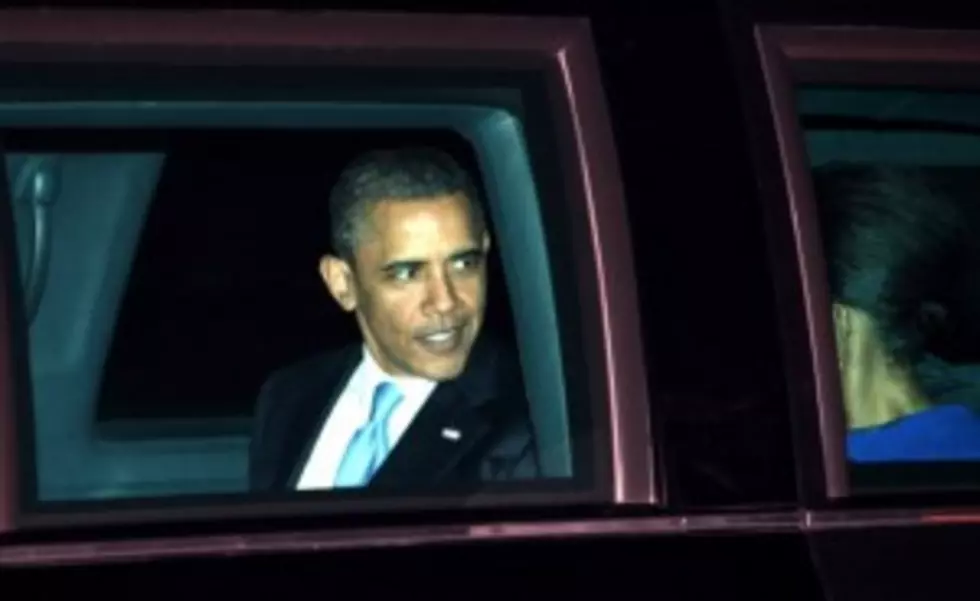 Obama&#8217;s Ride Gets Stuck on Speed Bump [VIDEO]