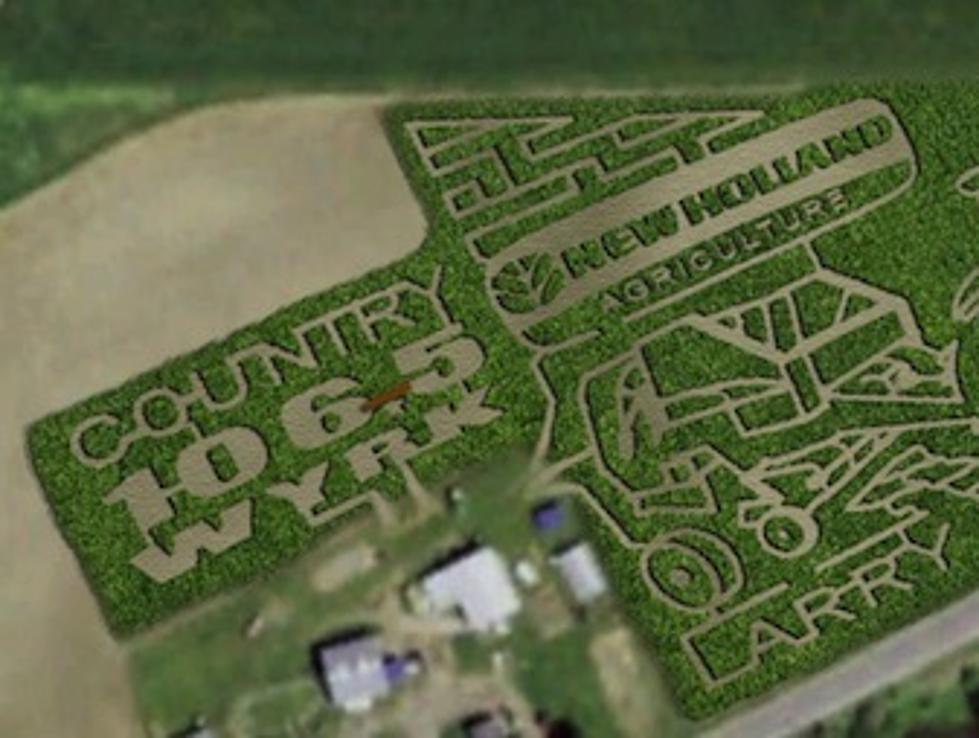 WYRK Logo Is Part Of Corn Maze In Arcade