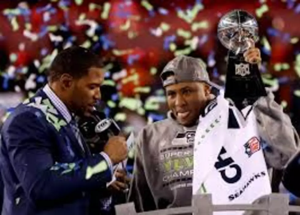 Bizarre Man Interupts MVP Malcolm Smith During Press Conference To Make Statement About 9/11 [VIDEO]