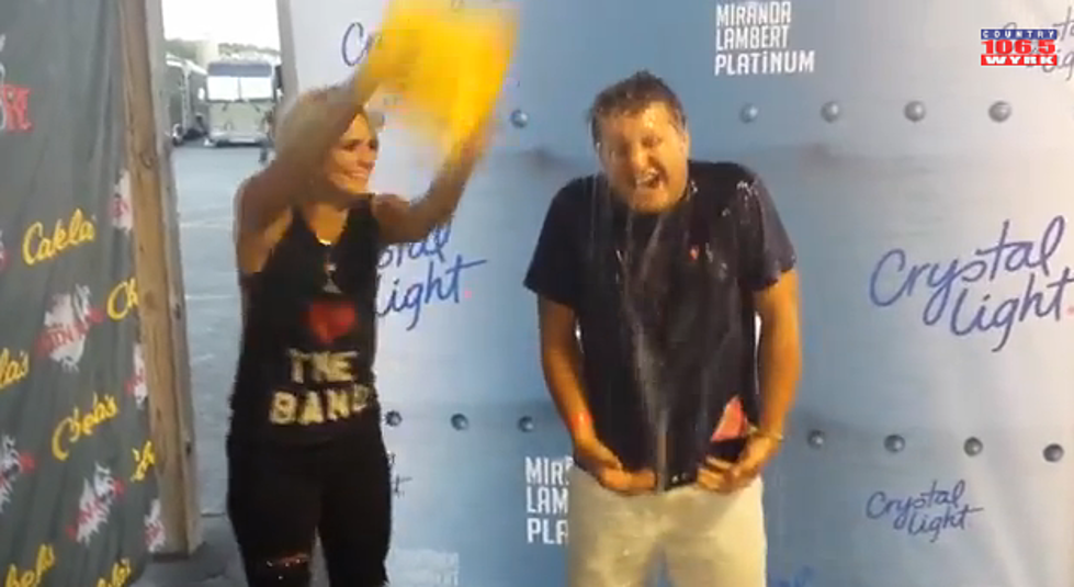 Rob Banks’ Enlists Help From Miranda Lambert To Do The Ice Bucket Challenge [VIDEO]