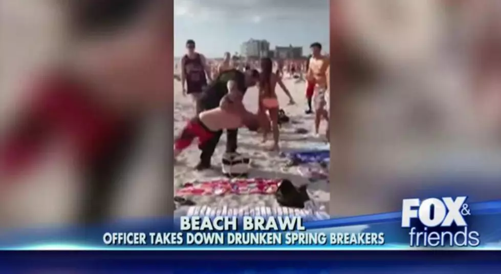 Cop Being Praised After Breaking Up Sring Break Fight + Body Slams Guy on Beach [VIDEO]