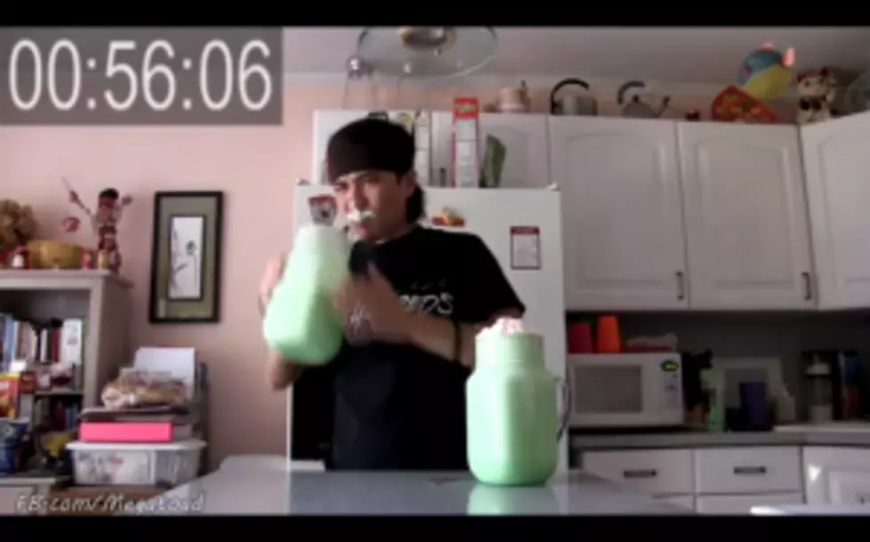 This Guy Drinks 7 Shamrock Shakes (1.25 Gallons) In Under 5 Minutes [VIDEO]
