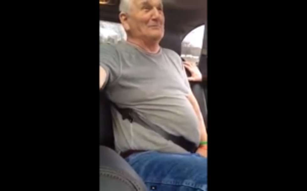 Grandpa Gets Stuck In Seatbelt + His Wife And Daughter Film The Hilarious Incident [VIDEO]