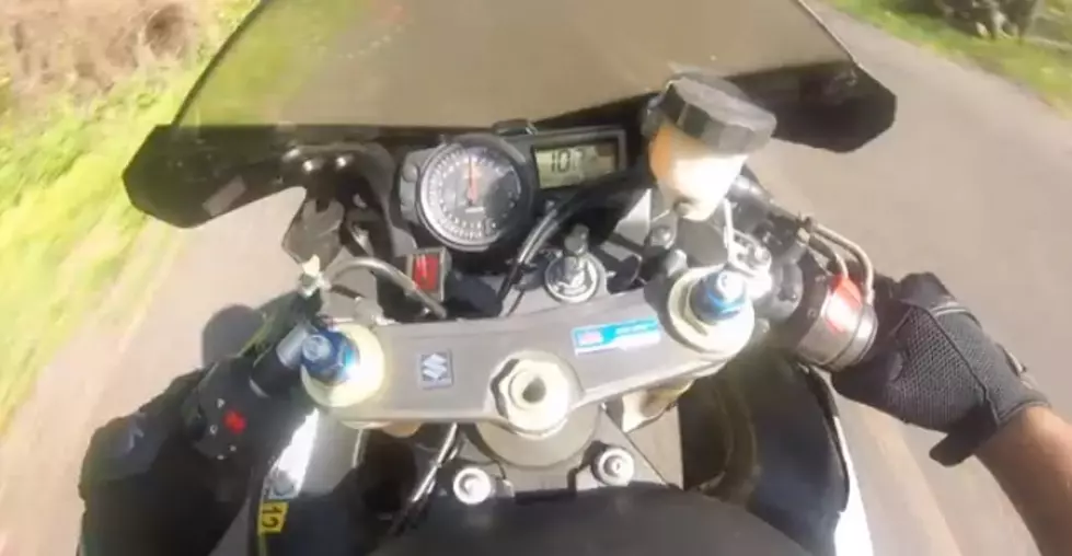 106MPH Motorcycle Crash GoPro Video