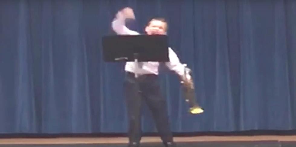 Watch This Kid Moonwalk Off The Stage After Solo Trumpet Performance [VIDEO]