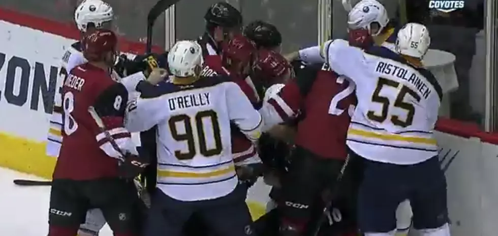 WATCH: Sabres, Coyotes Brawl After The Game Had Ended [VIDEO]