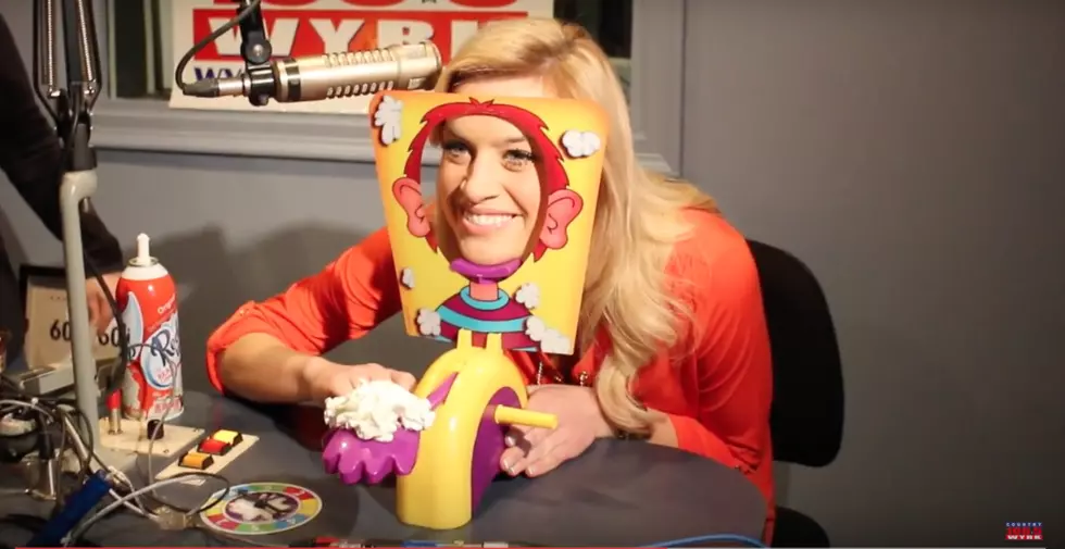 Channel 4&#8217;s Lauren Hall Plays Pie Face With Clay, Dale + Liz [VIDEO]