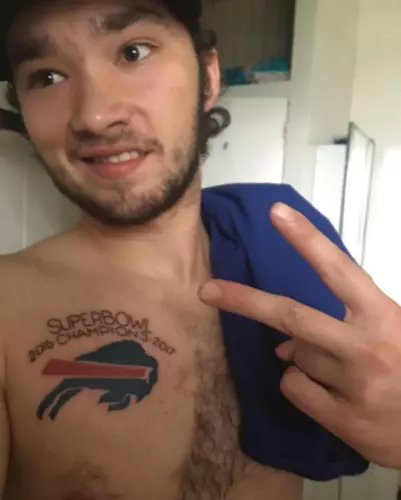 Buffalo Bills Fan Gets Horrible 2017 Super Bowl Tattoo