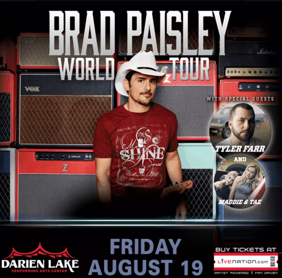 Brad Paisley Darien Lake Show Details