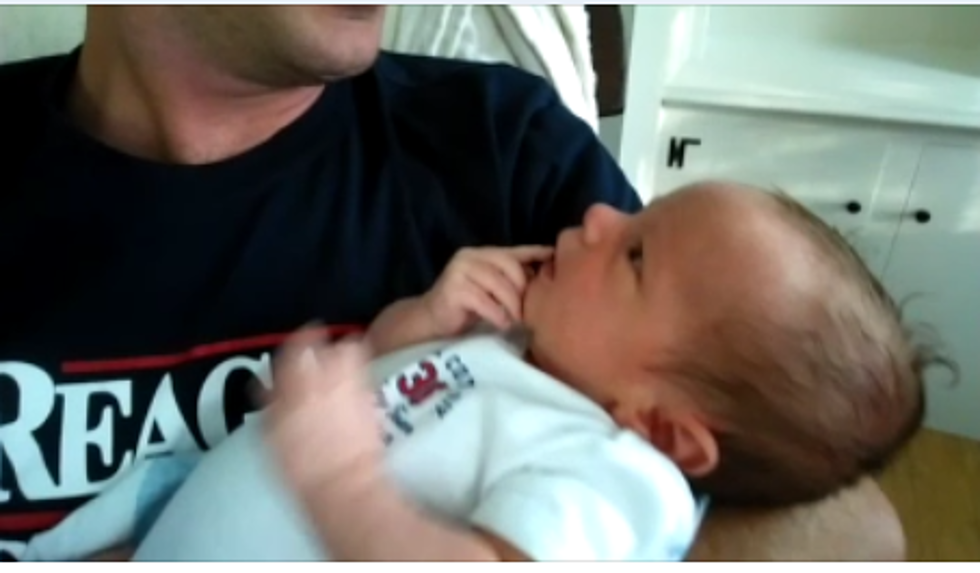 Clay Gets His Son Hank To Stop Crying By Singing Classic Country Song [VIDEO]