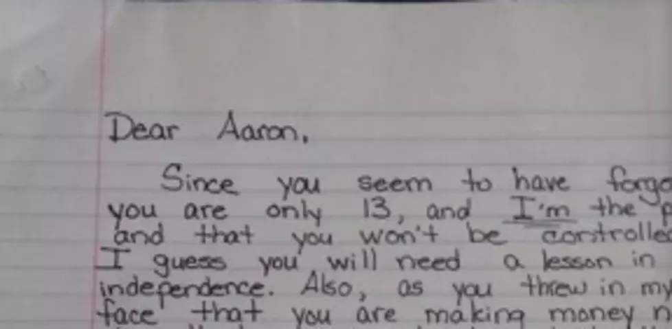 Is This Letter Mom Posted on Facebook for Her Son Public Shaming?