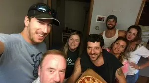 Clay, Dale + Liz Deliver Free Pizza in Cheektowaga [PHOTO]