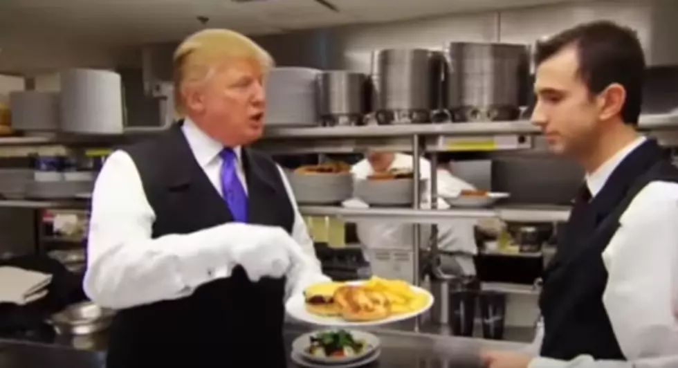President Trump Tried Working As A Waiter [VIDEO]